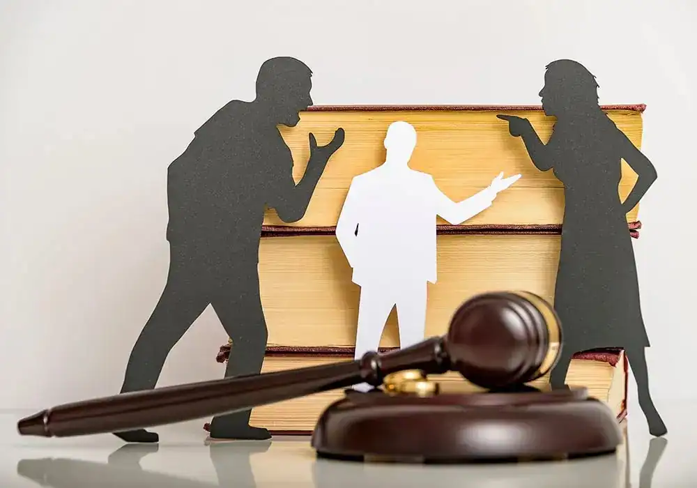 image of couple arguing through divorce Rochdale